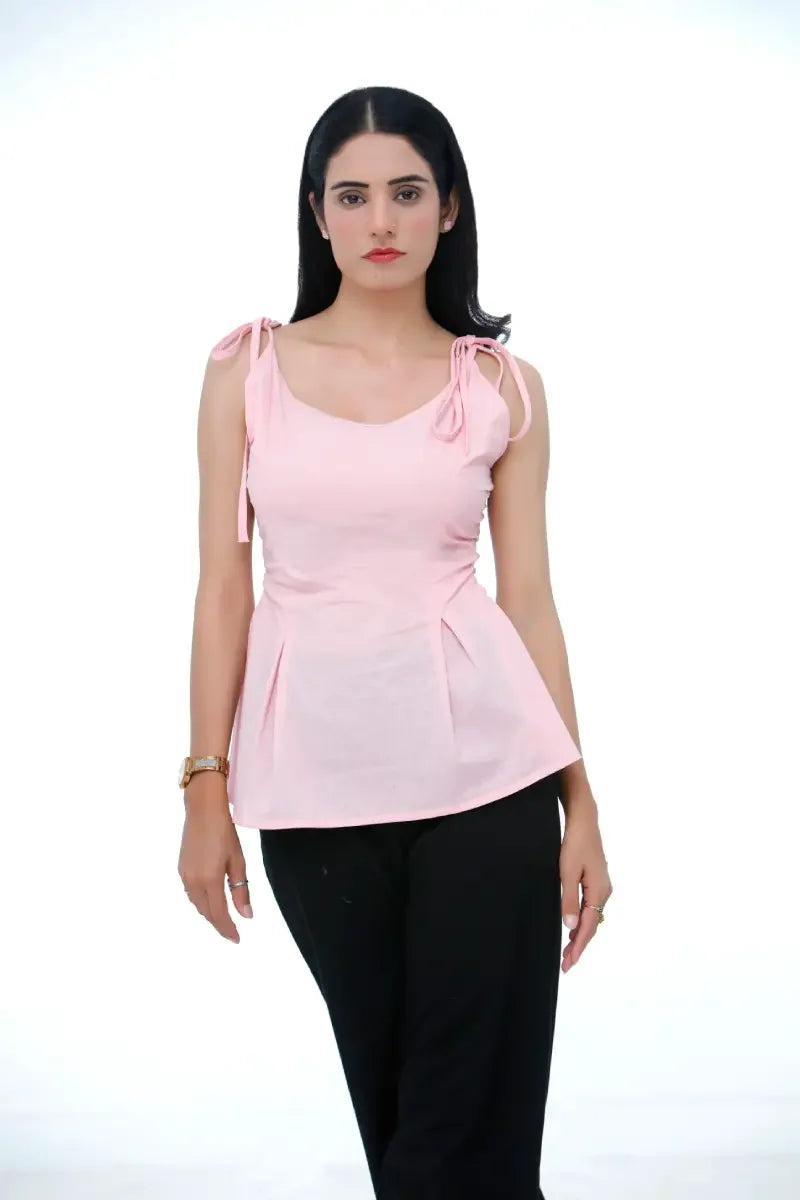 The Blush Tie-Strap Tank