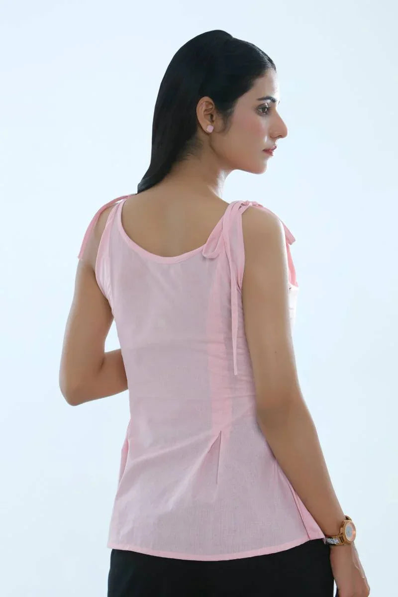 The Blush Tie-Strap Tank