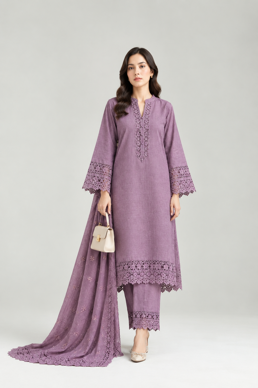Classic Purple Khaddar