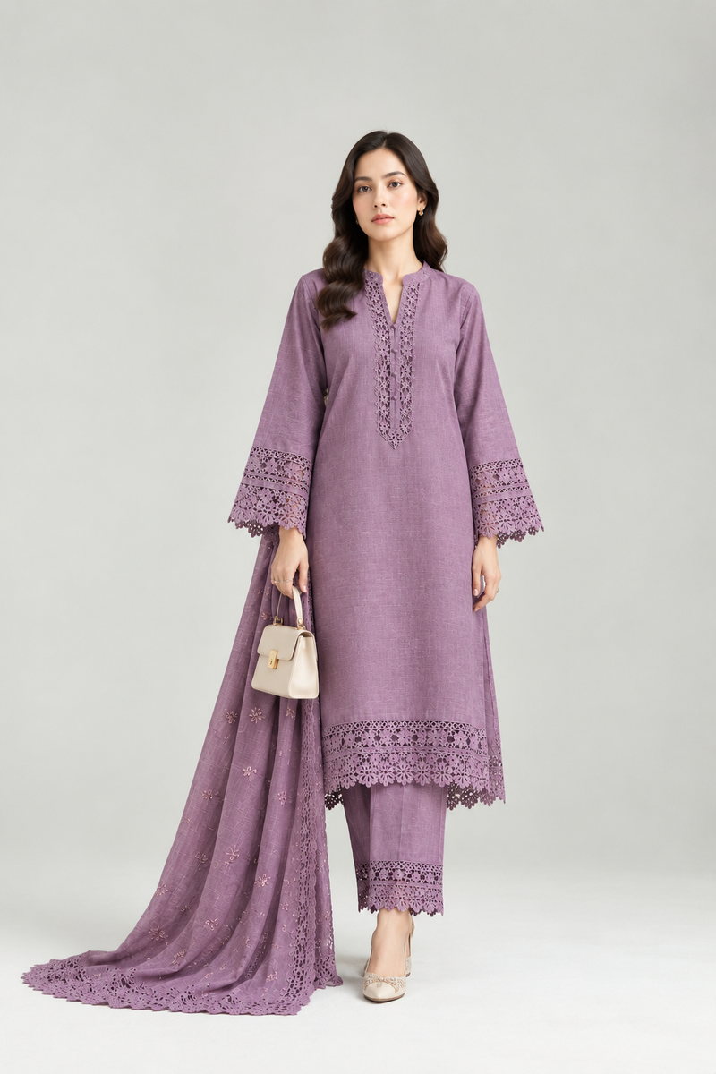 Classic Purple Khaddar